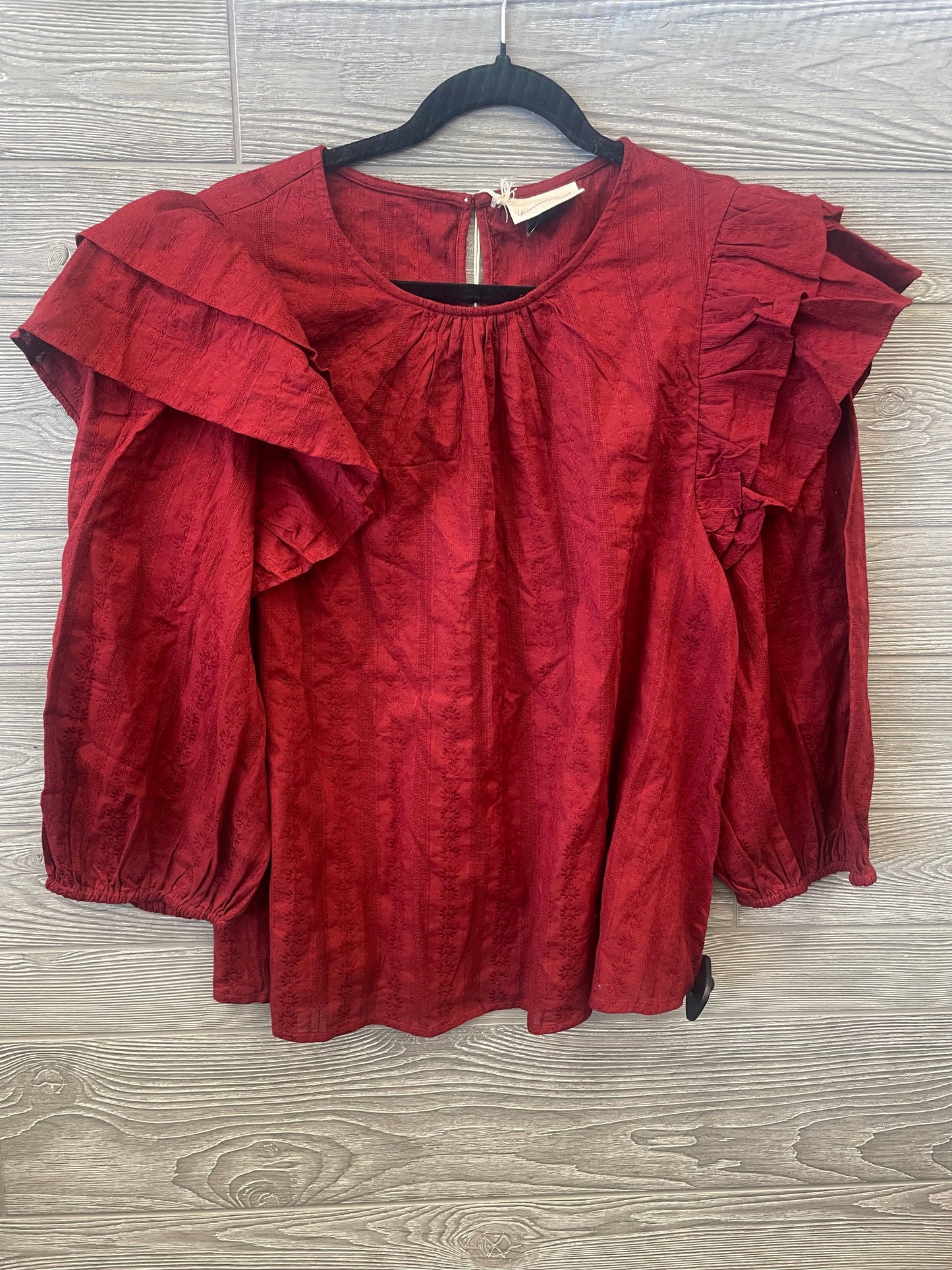 Red Top Long Sleeve Universal Thread, Size Xl