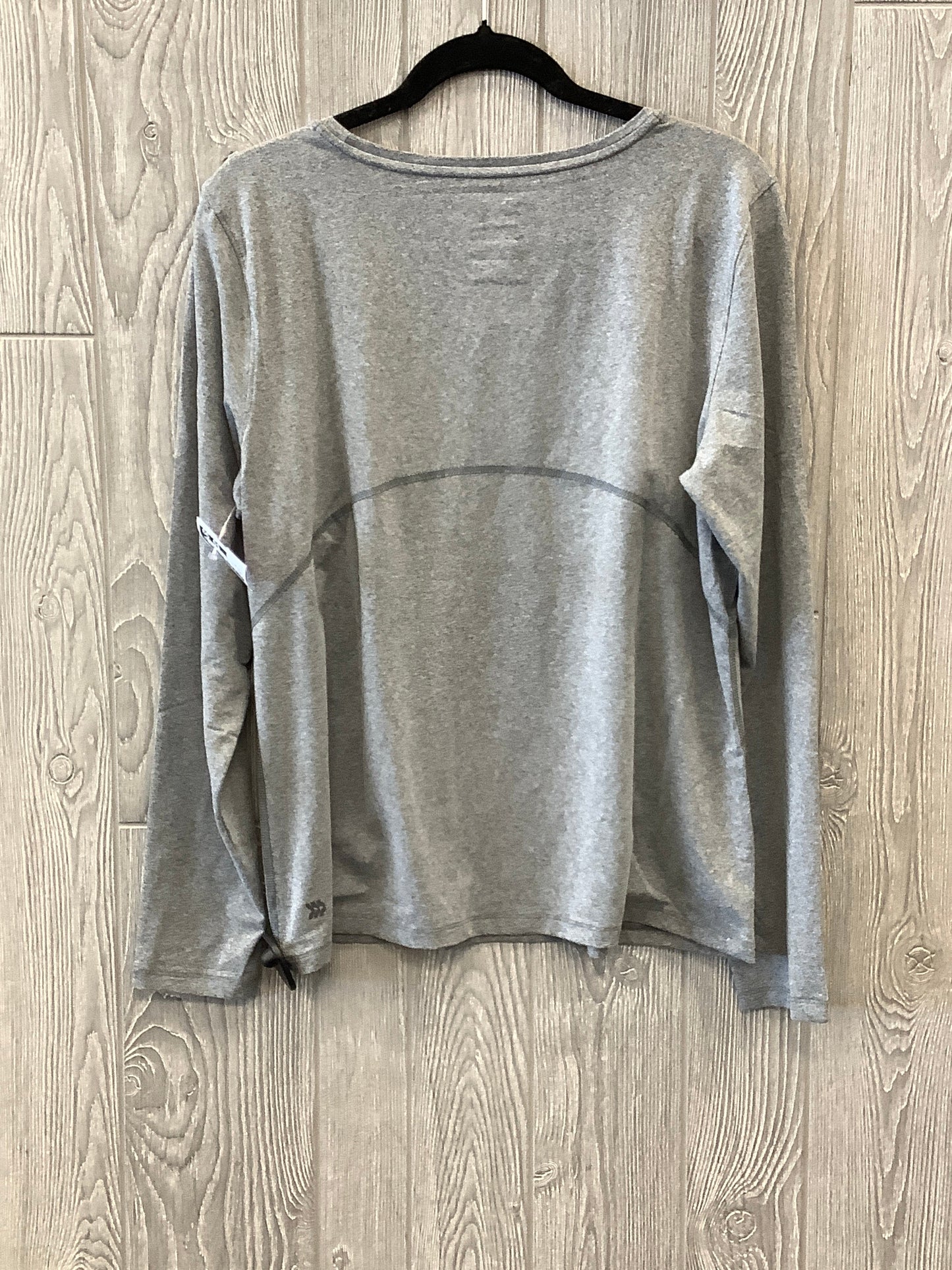 Grey Athletic Top Long Sleeve Crewneck All In Motion, Size Xl