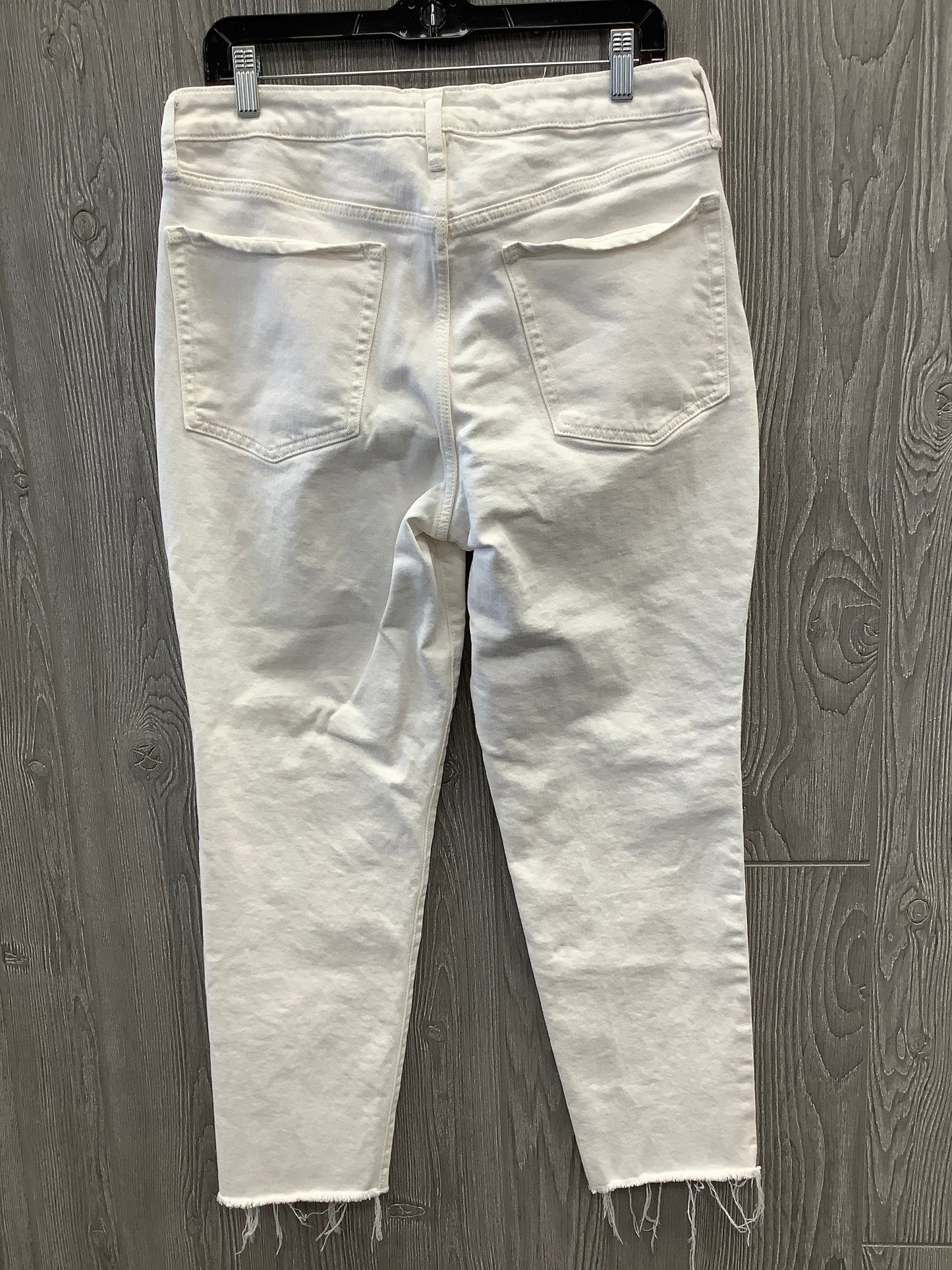 White Denim Jeans Straight Old Navy, Size 12