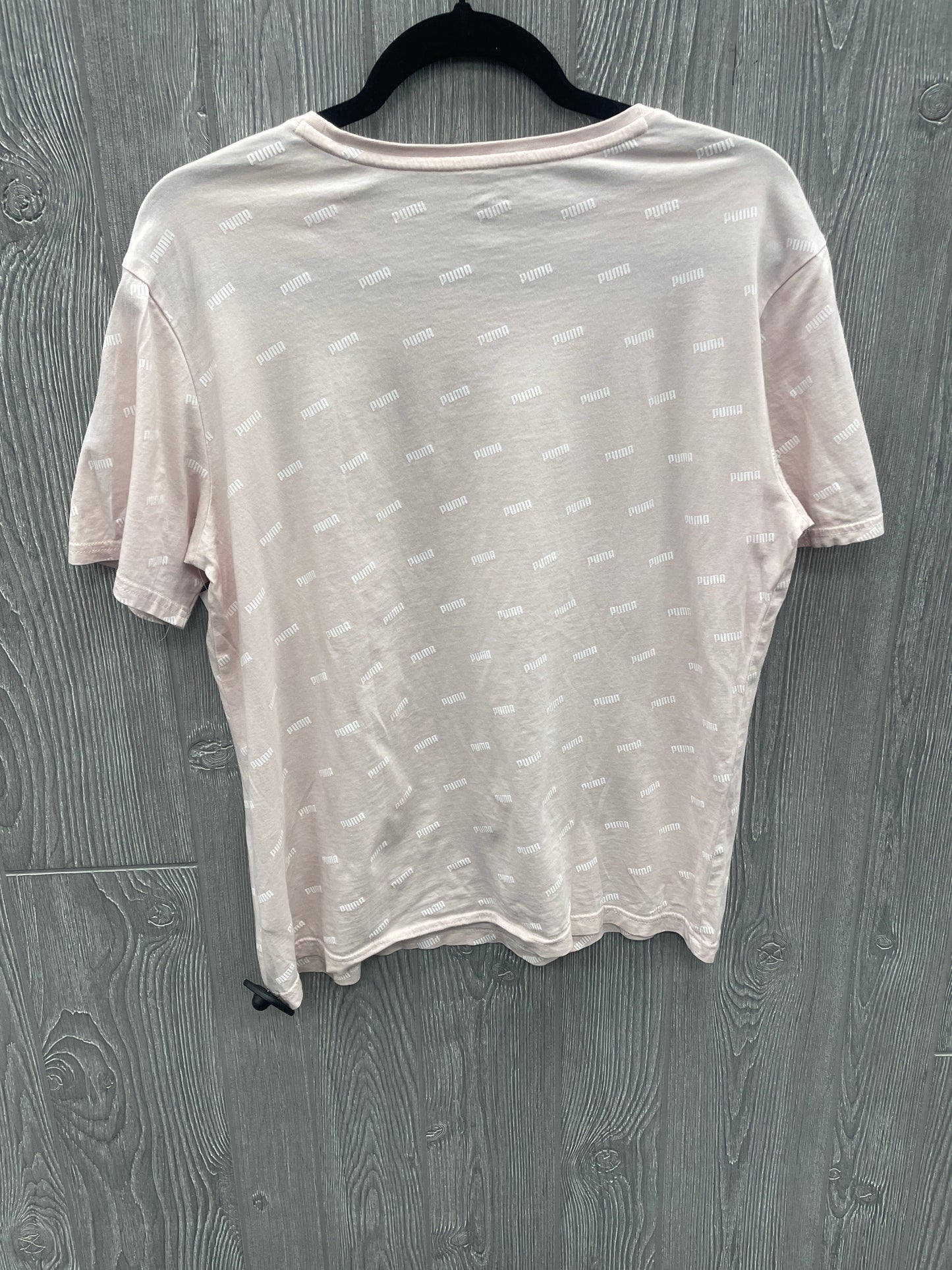 Top Short Sleeve By Puma In Pink, Size: M