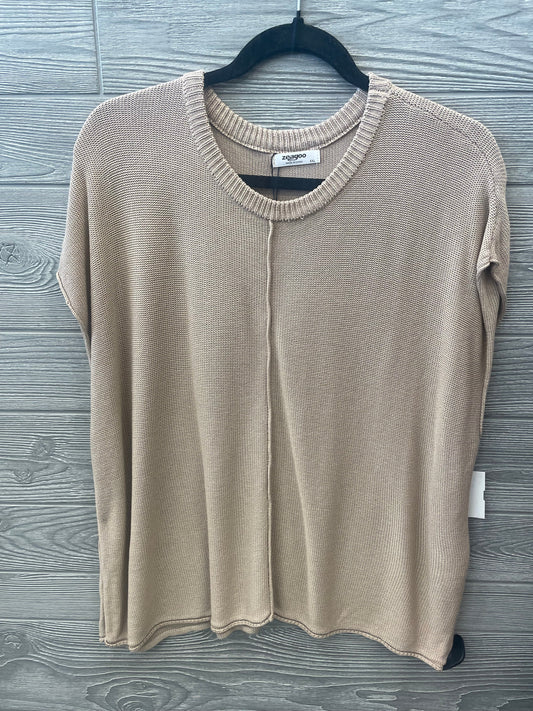 Brown Sweater Short Sleeve Clothes Mentor, Size Xxl