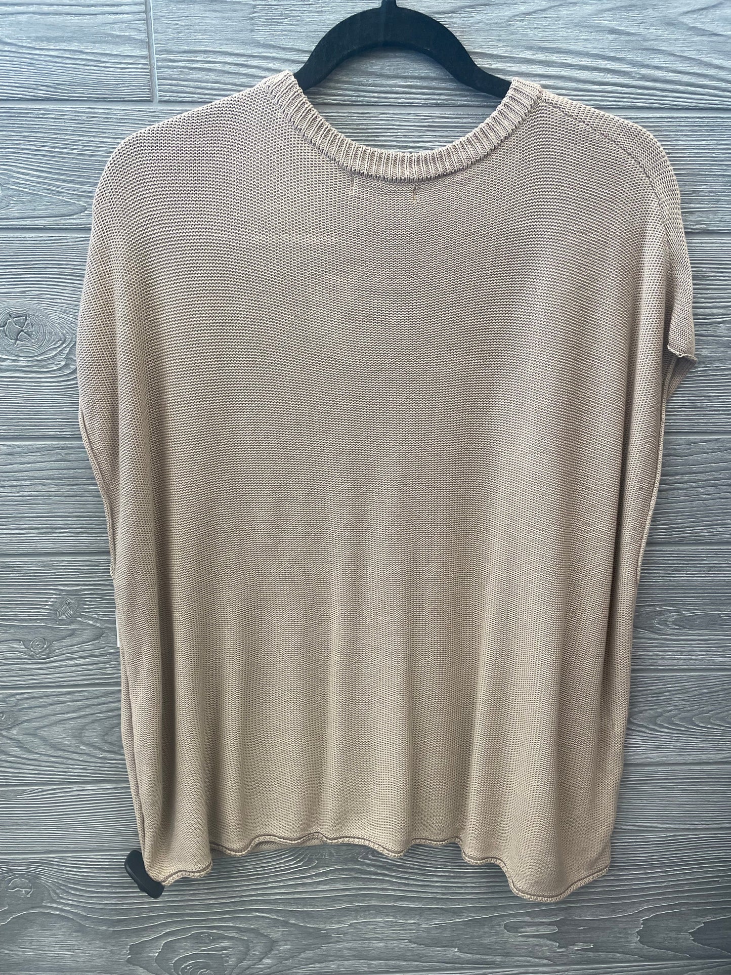 Brown Sweater Short Sleeve Clothes Mentor, Size Xxl