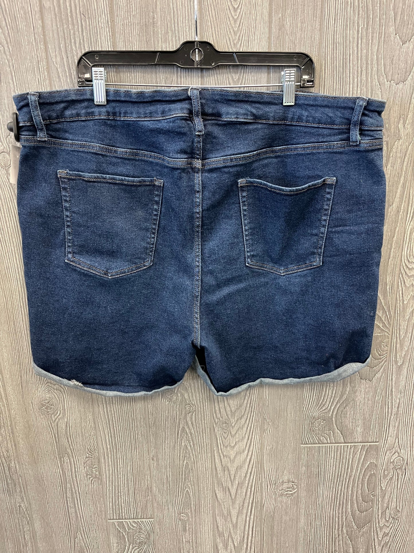 Shorts By Ava & Viv In Blue Denim, Size: 22