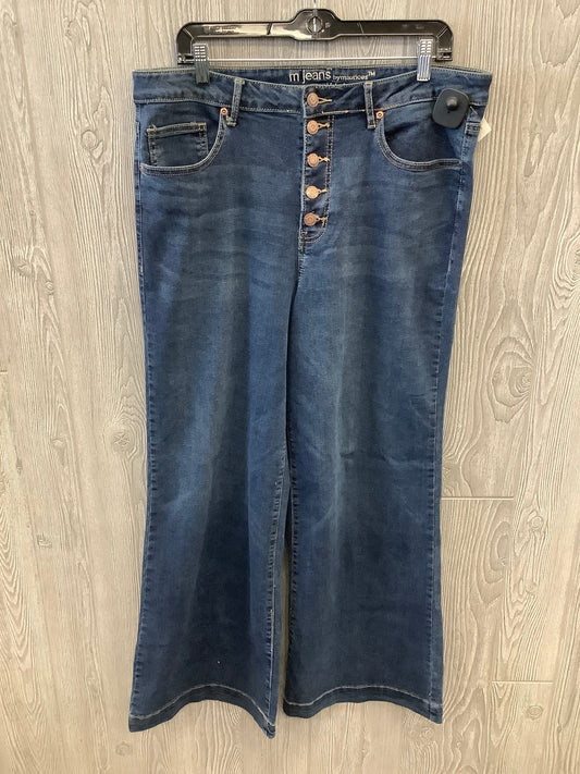 Jeans Wide Leg By Maurices In Blue Denim, Size: 16