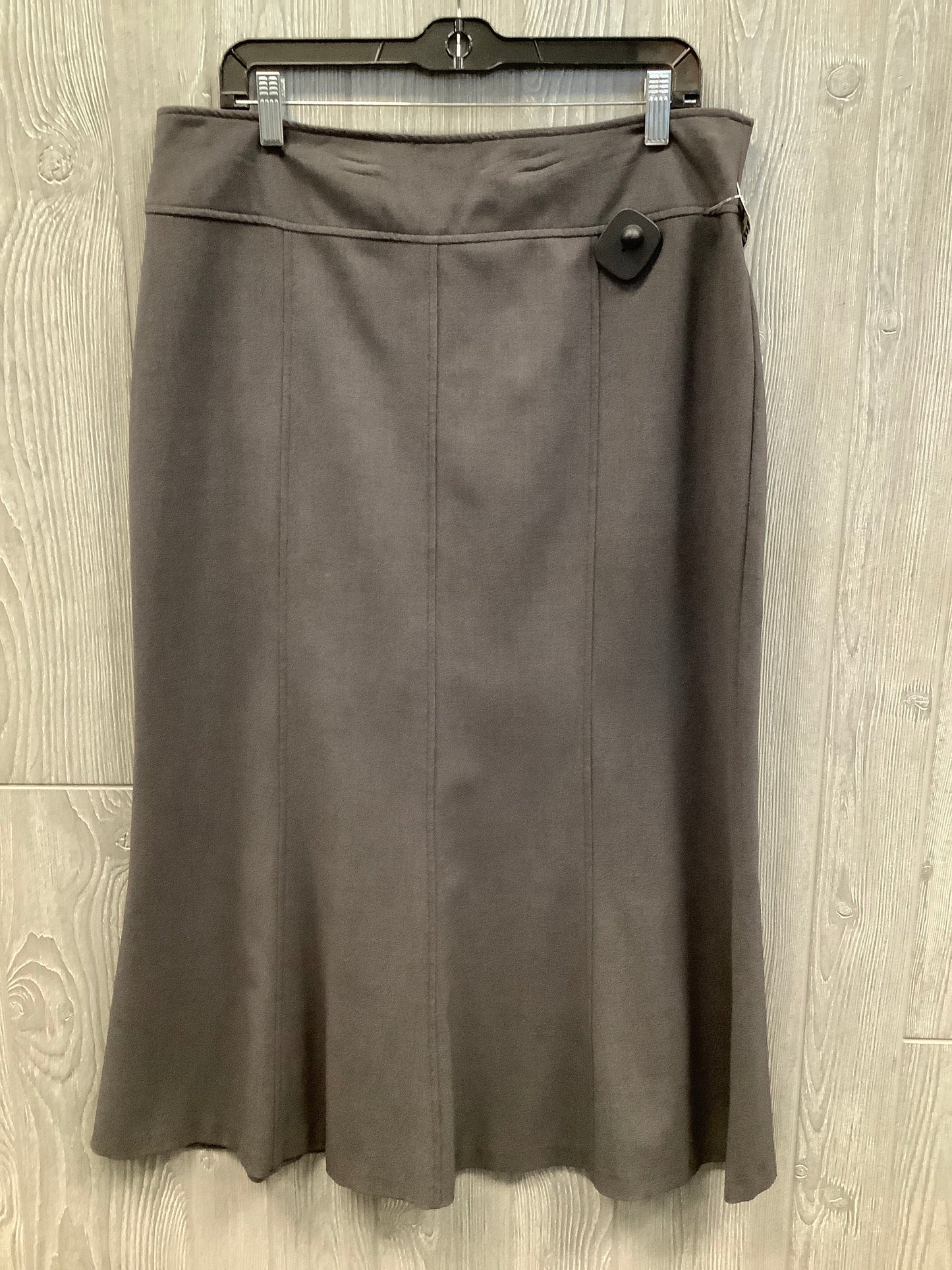 Skirt Maxi By Dressbarn In Grey, Size: 14