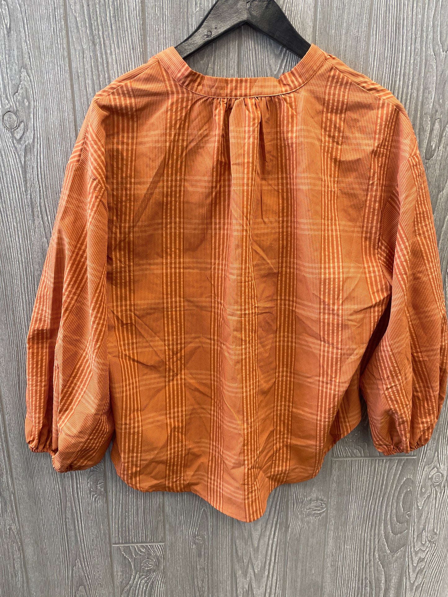 Top Long Sleeve By A New Day In Orange, Size: L