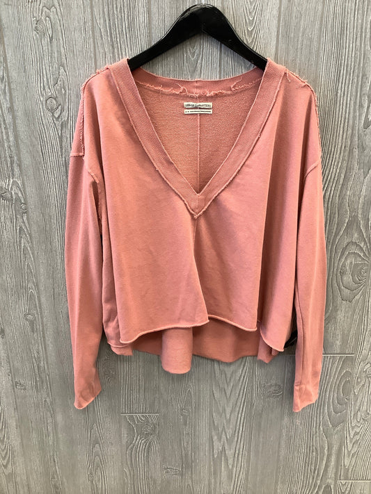 Top Long Sleeve By Urban Outfitters In Pink, Size: M