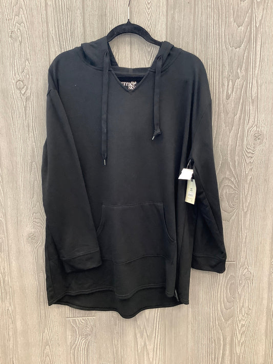 Sweatshirt Hoodie By Terra & Sky In Black, Size: Xl