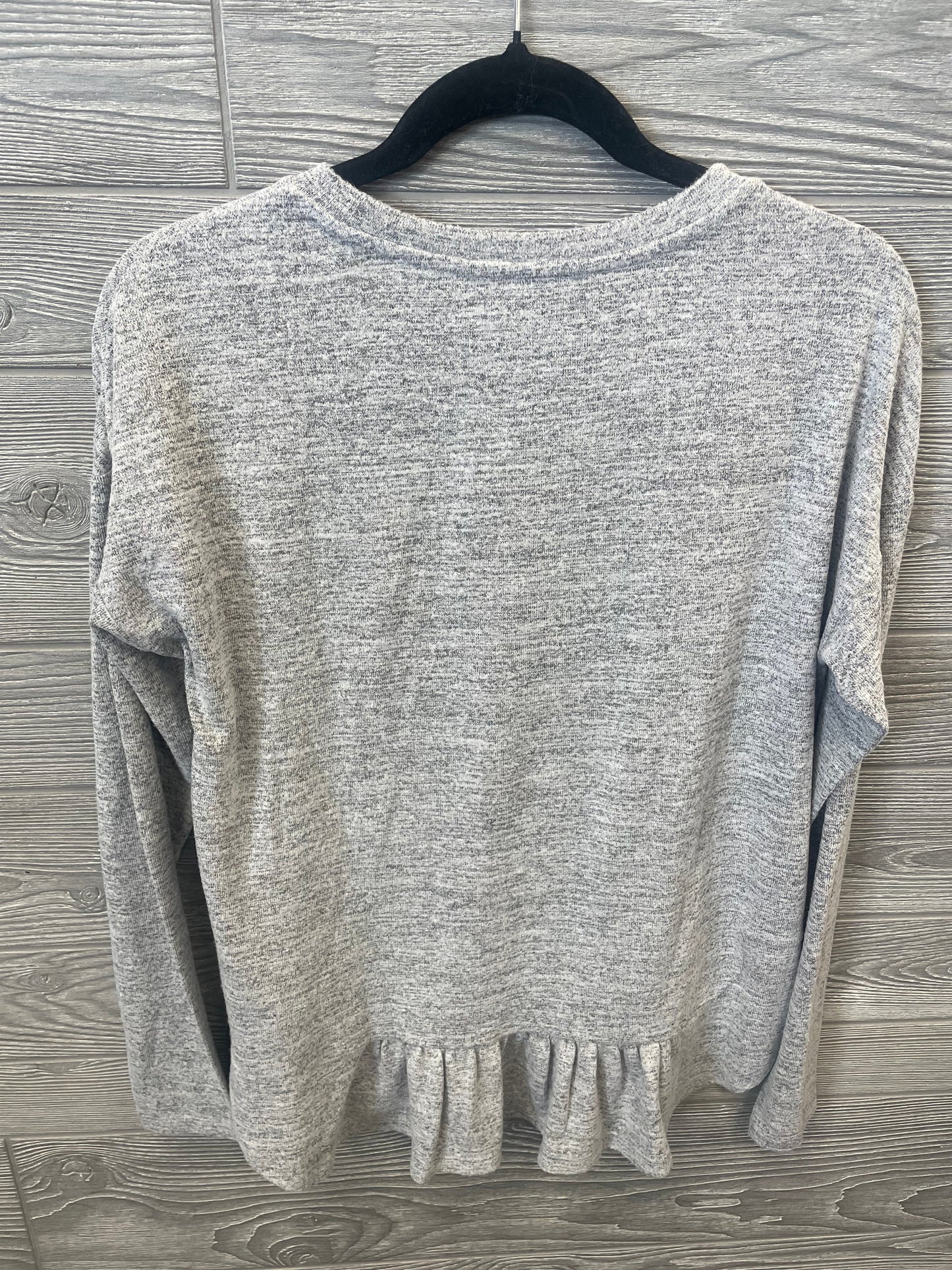 Top Long Sleeve By Banana Republic In Grey, Size: S