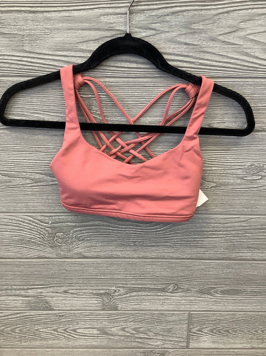 Athletic Bra By Lululemon In Pink, Size: 4