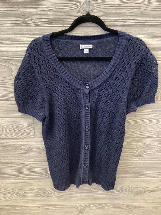 Cardigan By Croft And Barrow In Blue, Size: Xl