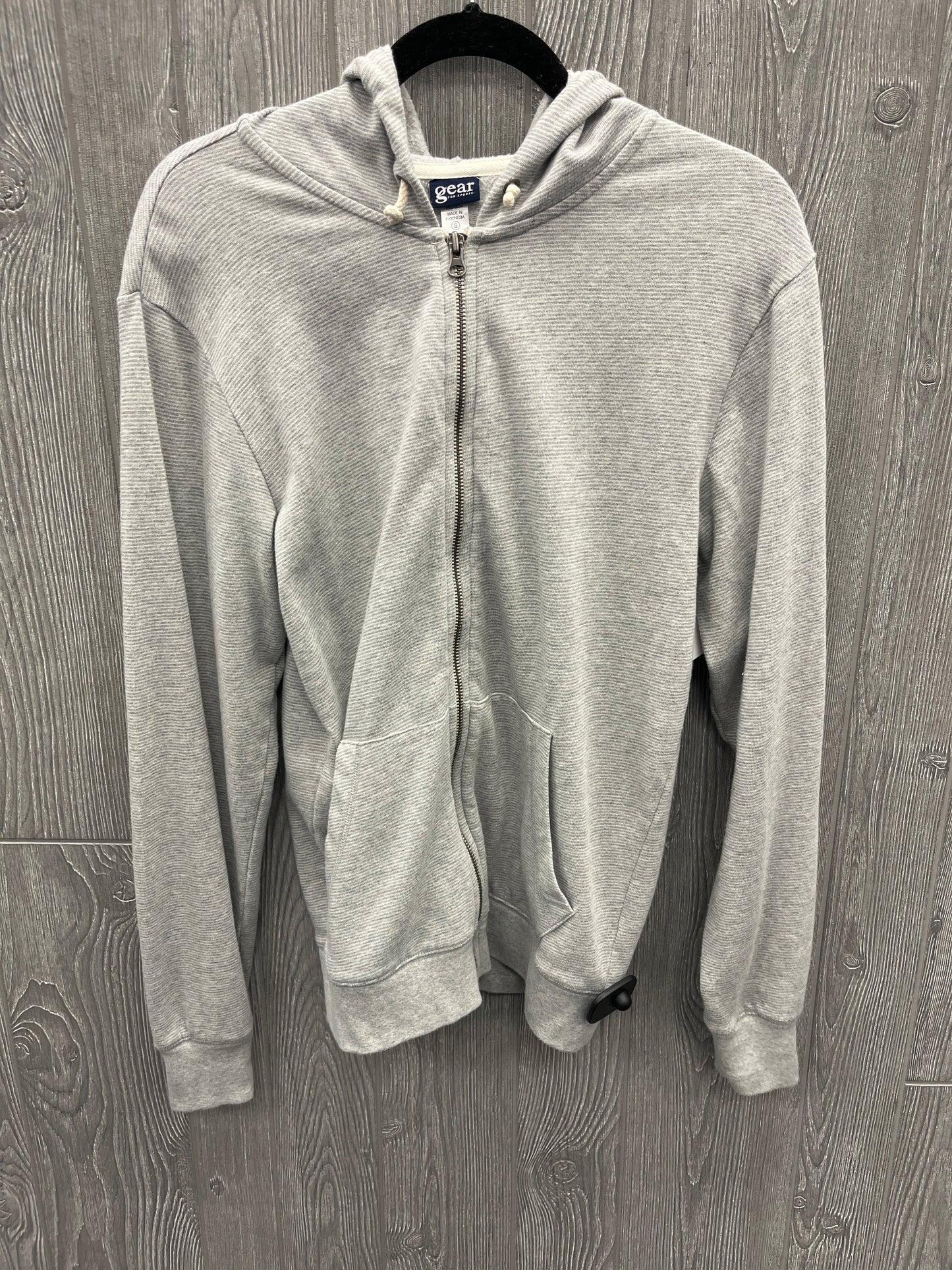 Sweatshirt Hoodie By Clothes Mentor In Grey, Size: S