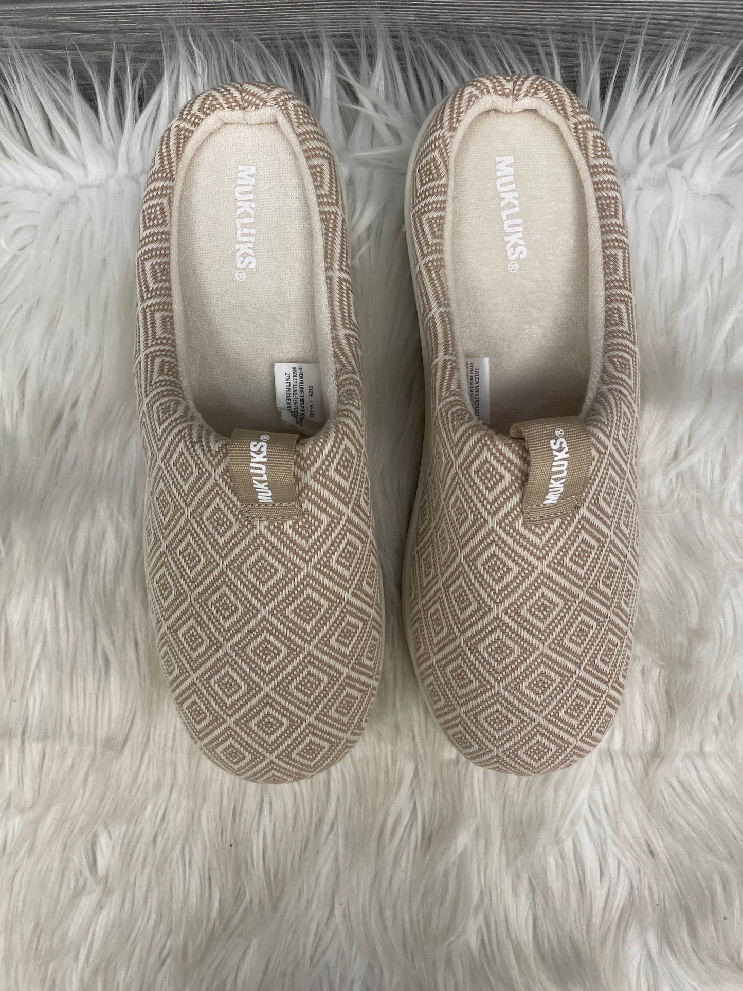 Slippers By Muk Luks In Beige