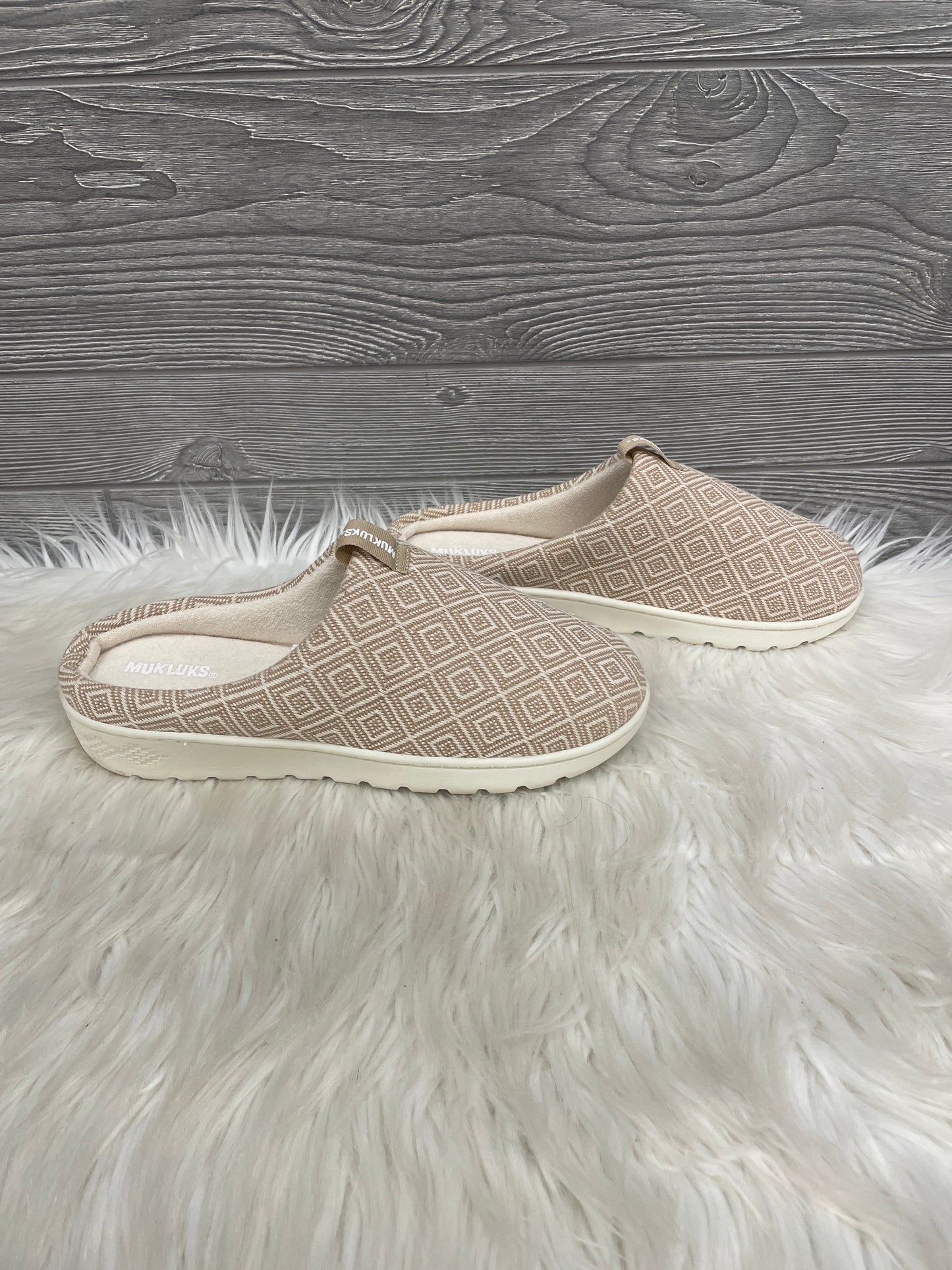 Slippers By Muk Luks In Beige