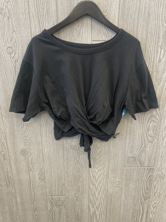 Top Short Sleeve By Aerie In Black, Size: M