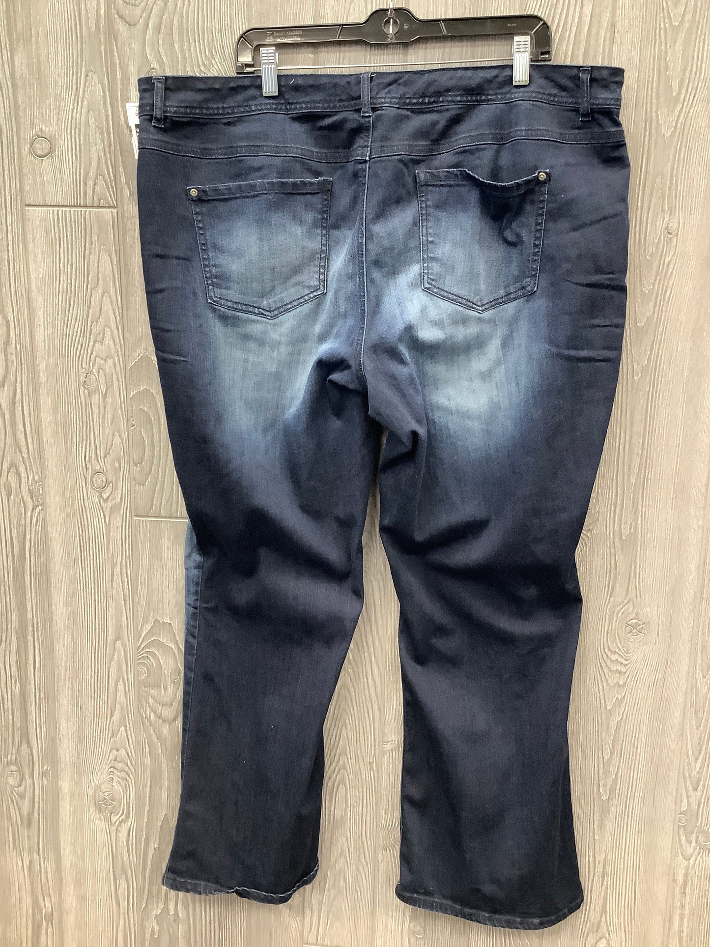 Jeans Boot Cut By Cato In Blue Denim, Size: 22