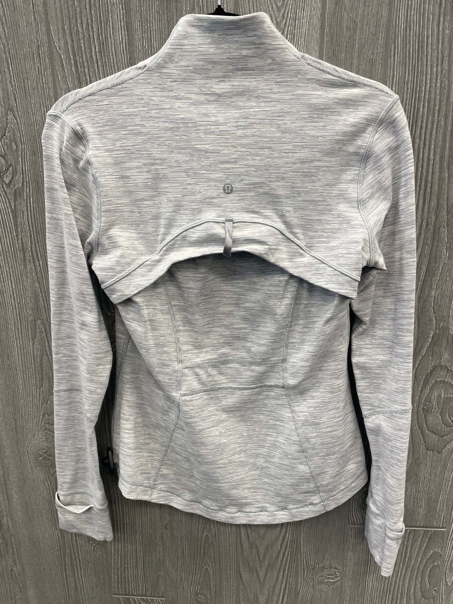 Athletic Top Long Sleeve Crewneck By Lululemon In Grey, Size: 8