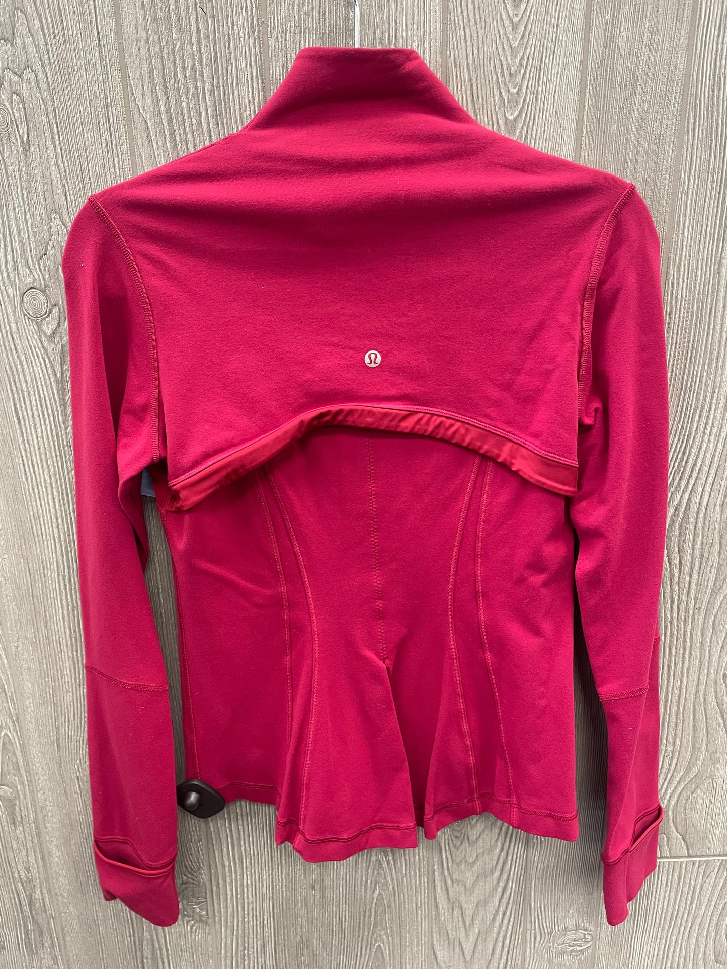 Athletic Top Long Sleeve Crewneck By Lululemon In Red, Size: 8