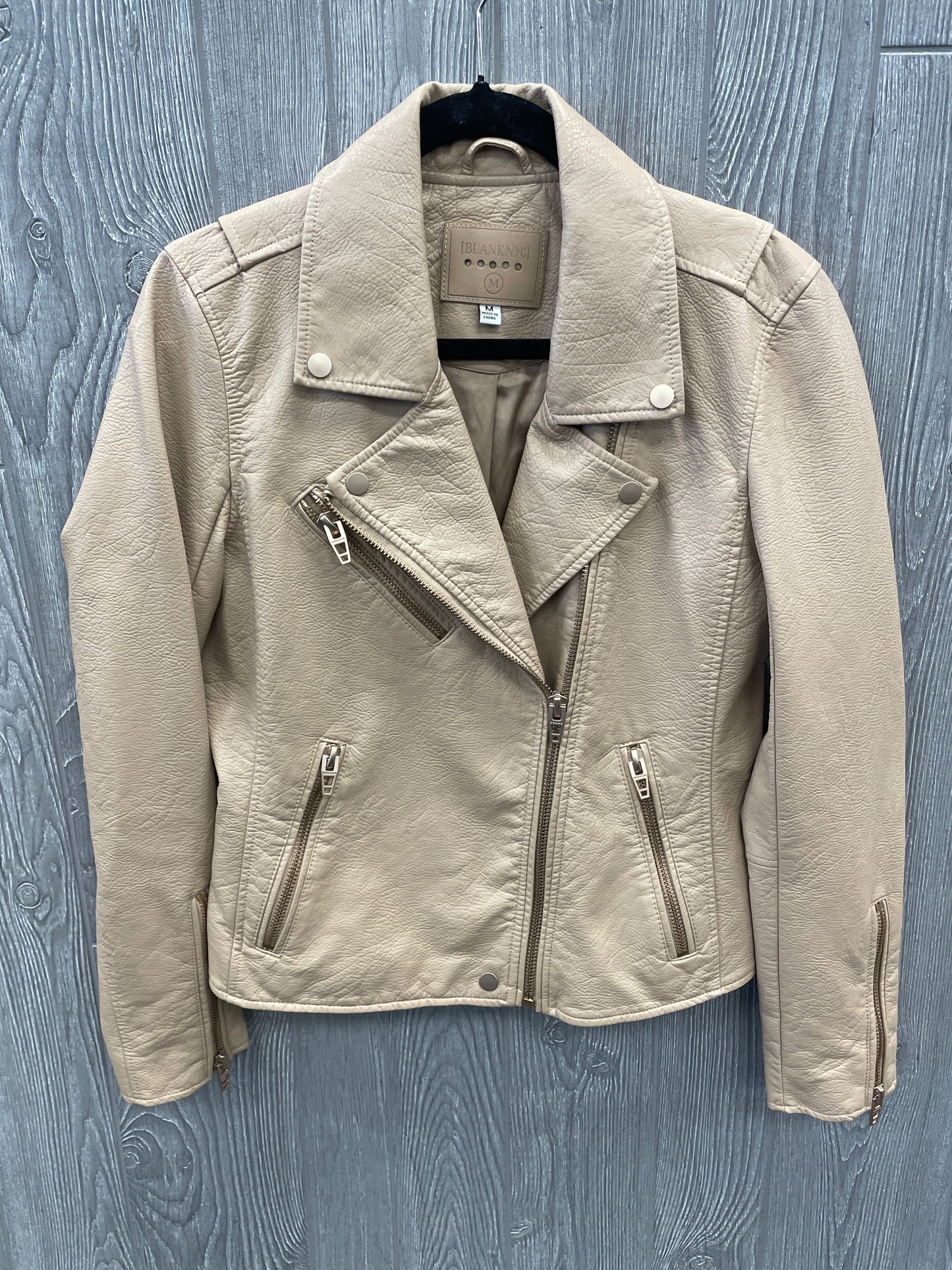 Jacket Moto By Blanknyc In Tan, Size: M