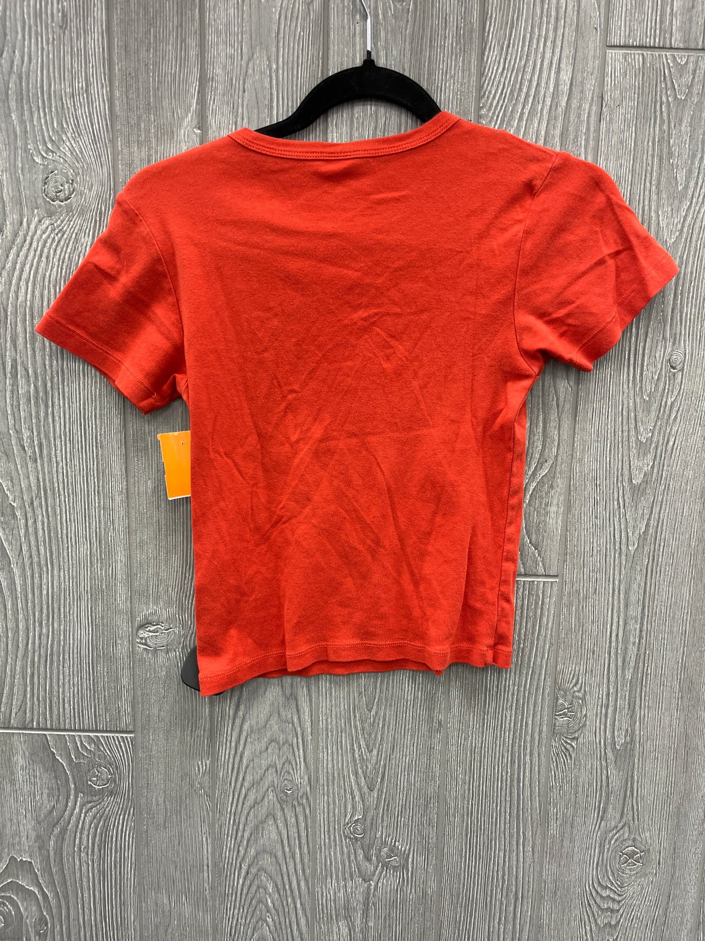 Top Short Sleeve By Urban Outfitters In Orange, Size: S