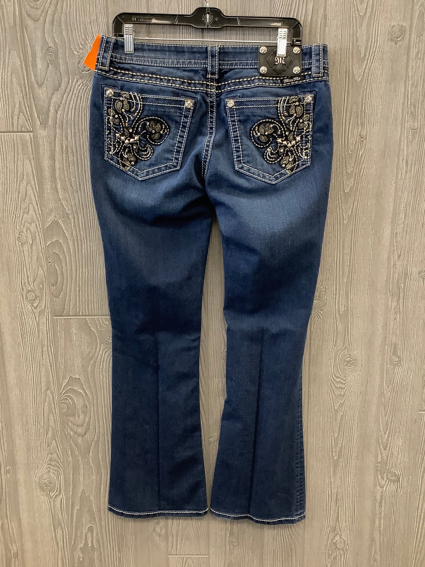 Jeans Boot Cut By Miss Me In Blue Denim, Size: 14