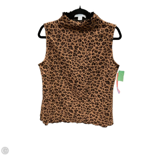 Top Sleeveless By Clothes Mentor In Animal Print, Size: L
