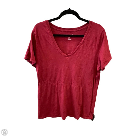 Top Short Sleeve Basic By Universal Thread In Red, Size: Xxl