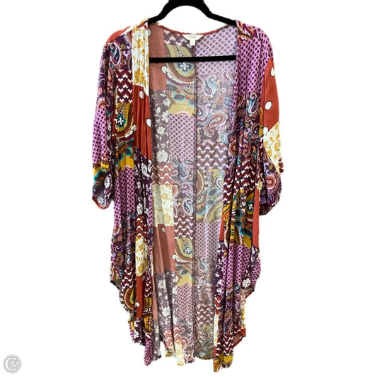 Kimono By Terra & Sky In Multi-colored, Size: 2x