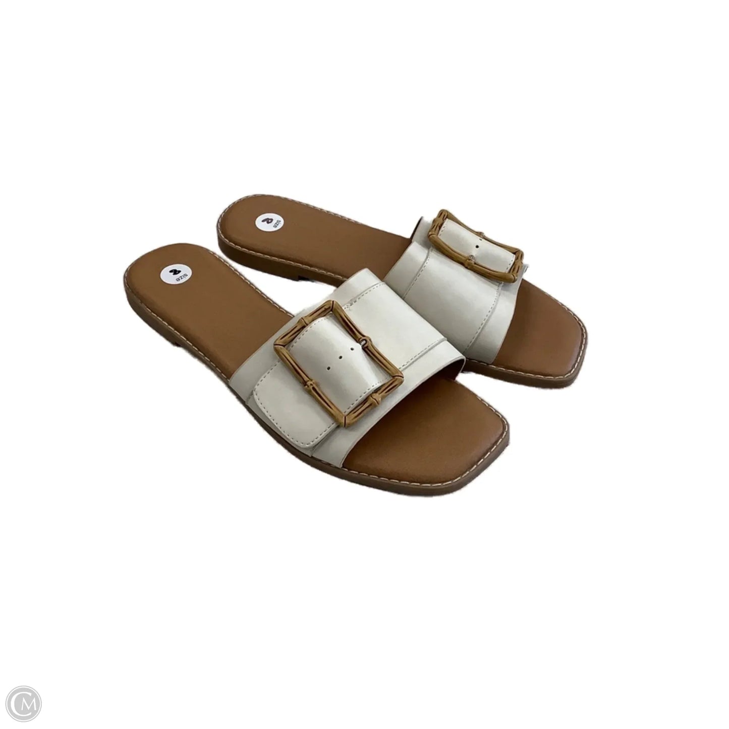 Sandals Flats By Universal Thread In Cream, Size: 8