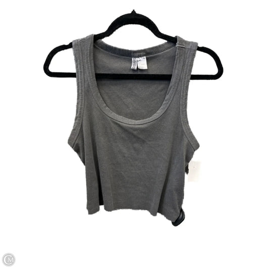 Top Sleeveless By Divided In Grey, Size: L