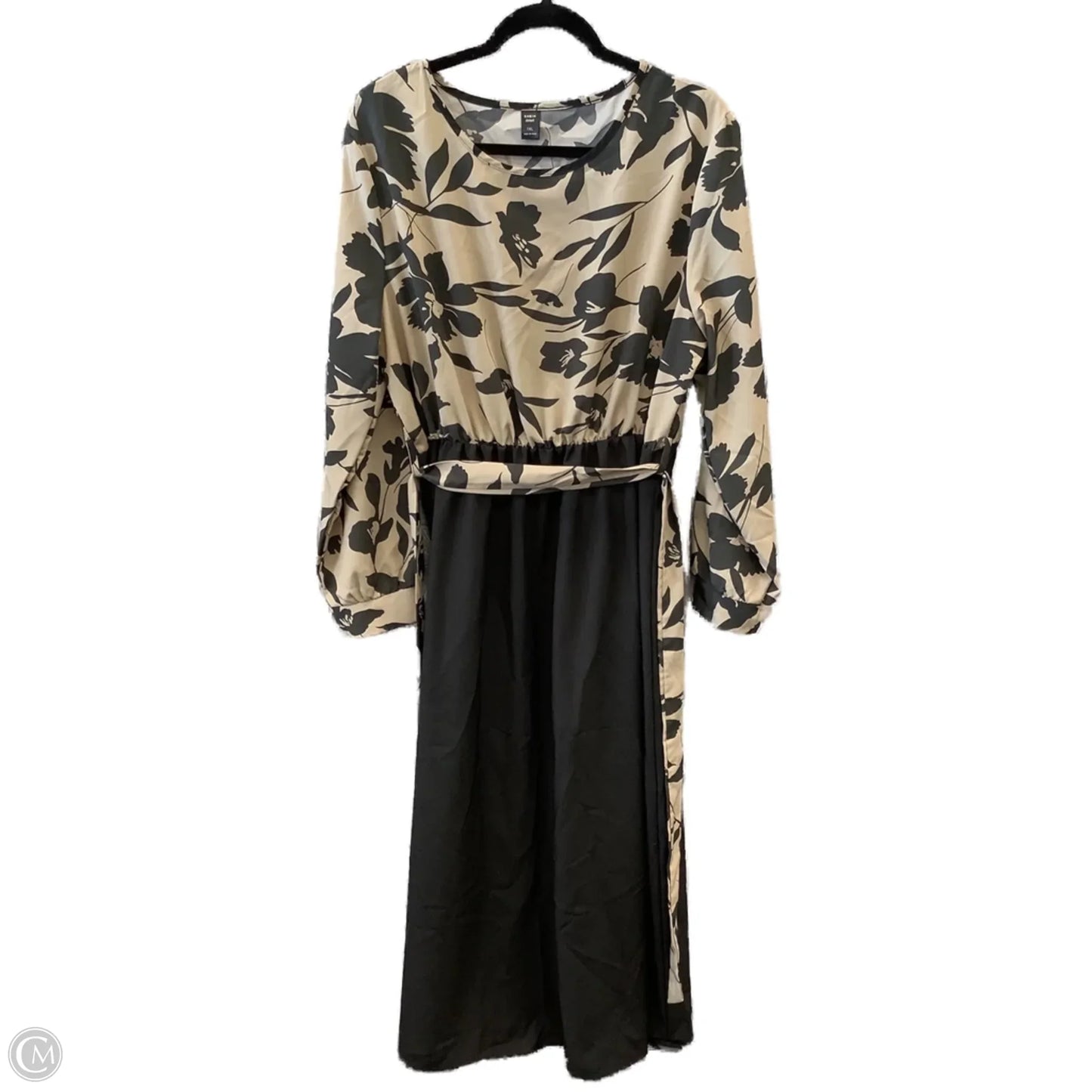 Dress Casual Maxi By Shein In Black & Brown, Size: 1x