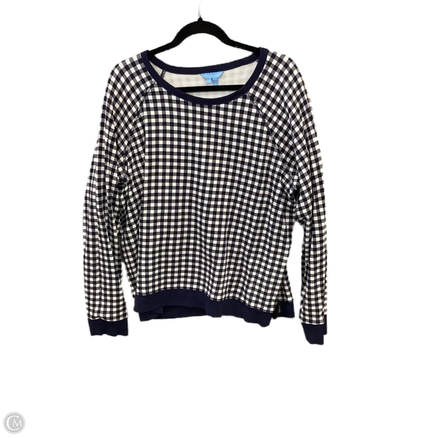 Sweatshirt Crewneck By Draper James In Plaid Pattern, Size: Xxl