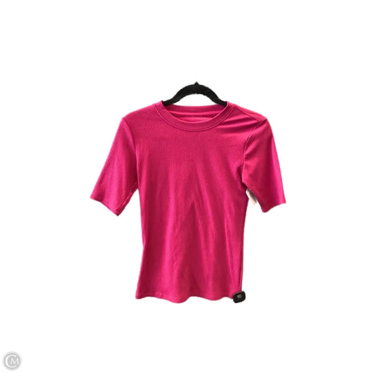 Top Short Sleeve By Simply Vera In Pink, Size: Xs