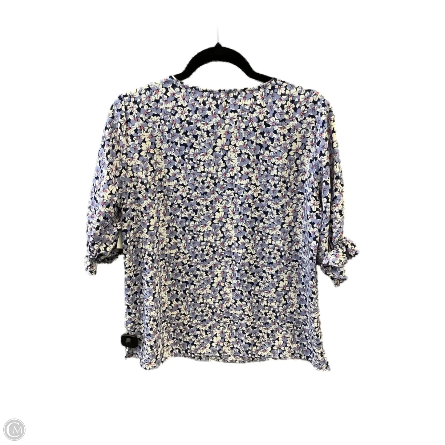 Top Short Sleeve By Clothes Mentor In Floral Print, Size: M