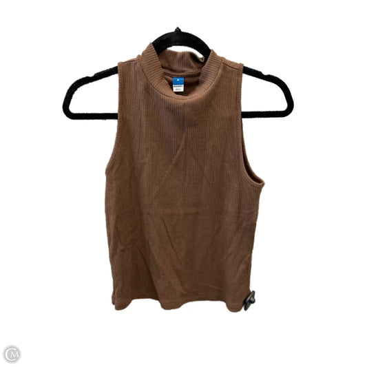 Top Sleeveless By Old Navy In Brown, Size: M