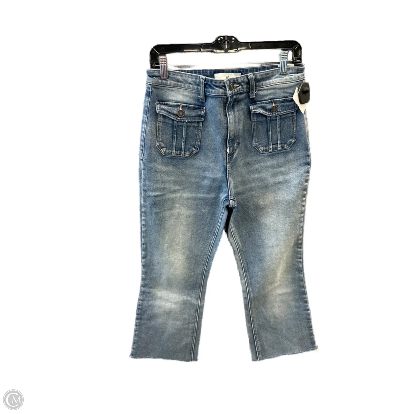 Jeans Flared By Kancan In Blue Denim, Size: 6