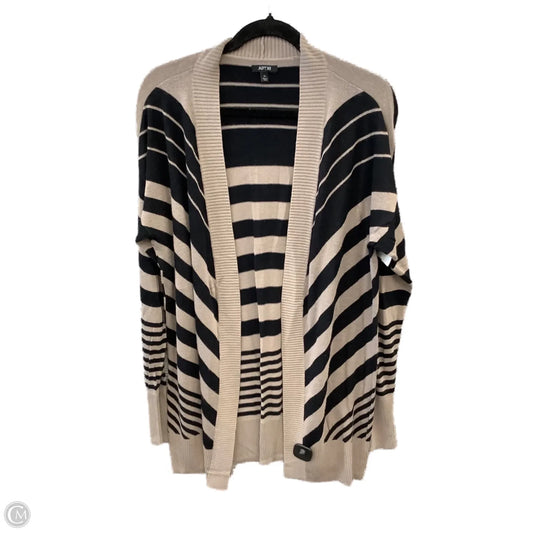 Cardigan By Apt 9 In Striped Pattern, Size: Xl