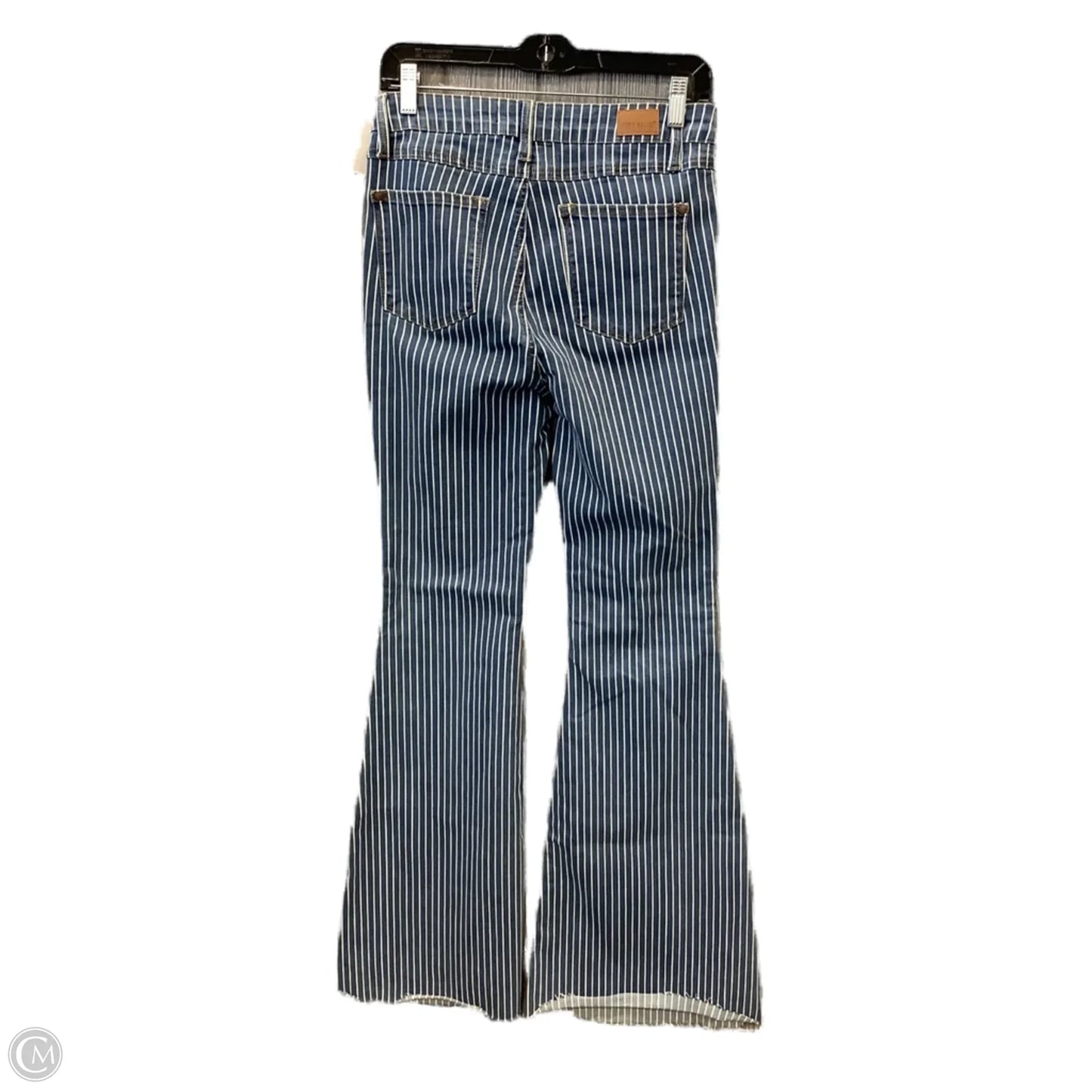 Jeans Flared By Judy Blue In Striped Pattern, Size: 8