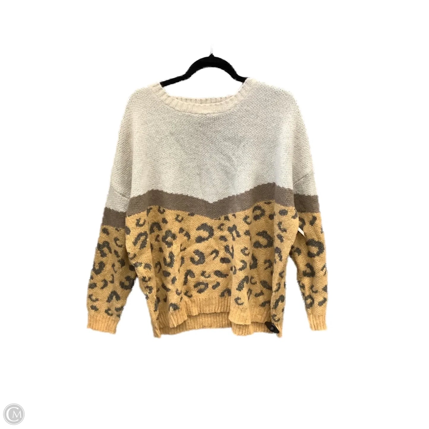 Sweater By Easel In Animal Print, Size: L