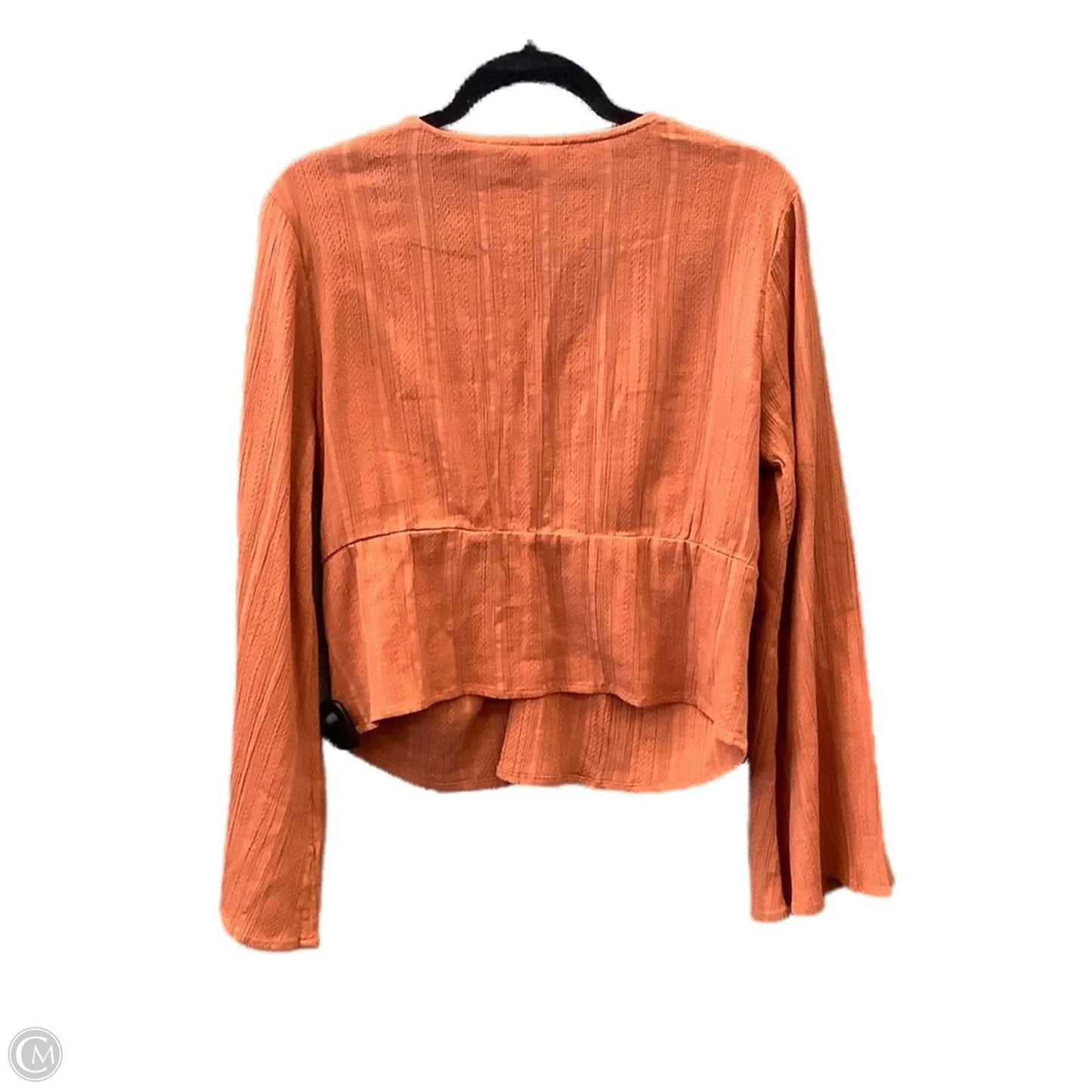 Top Long Sleeve By Roxy In Orange, Size: L