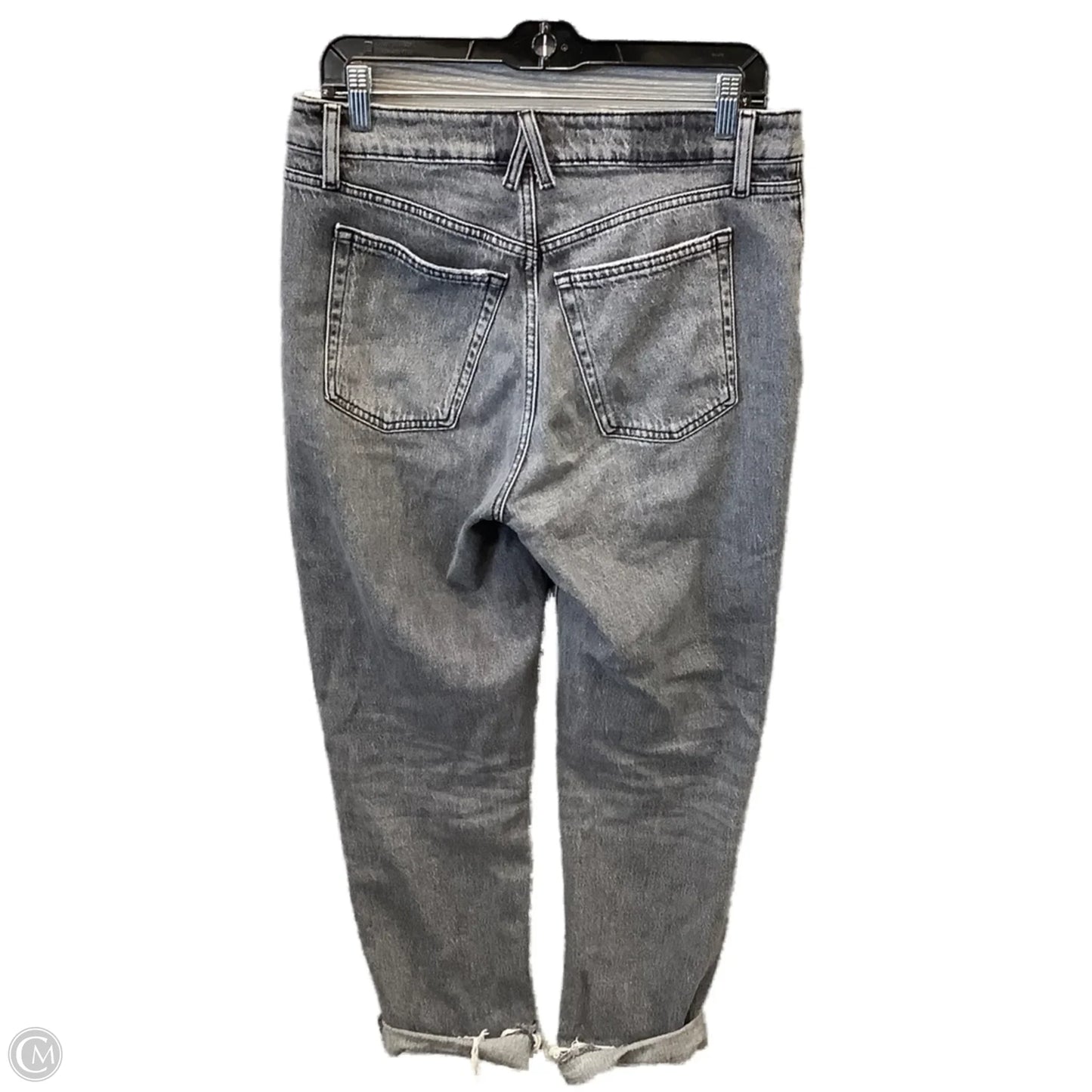 Jeans Straight By Clothes Mentor In Black Denim, Size: 8