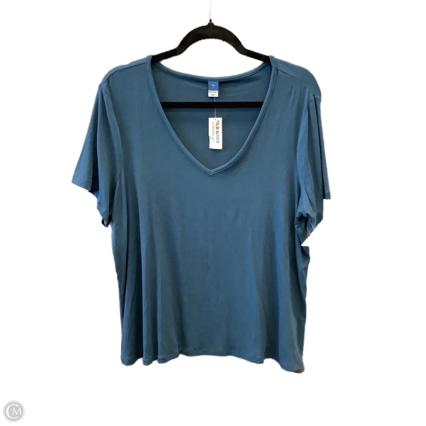 Top Short Sleeve Basic By Old Navy In Blue, Size: L