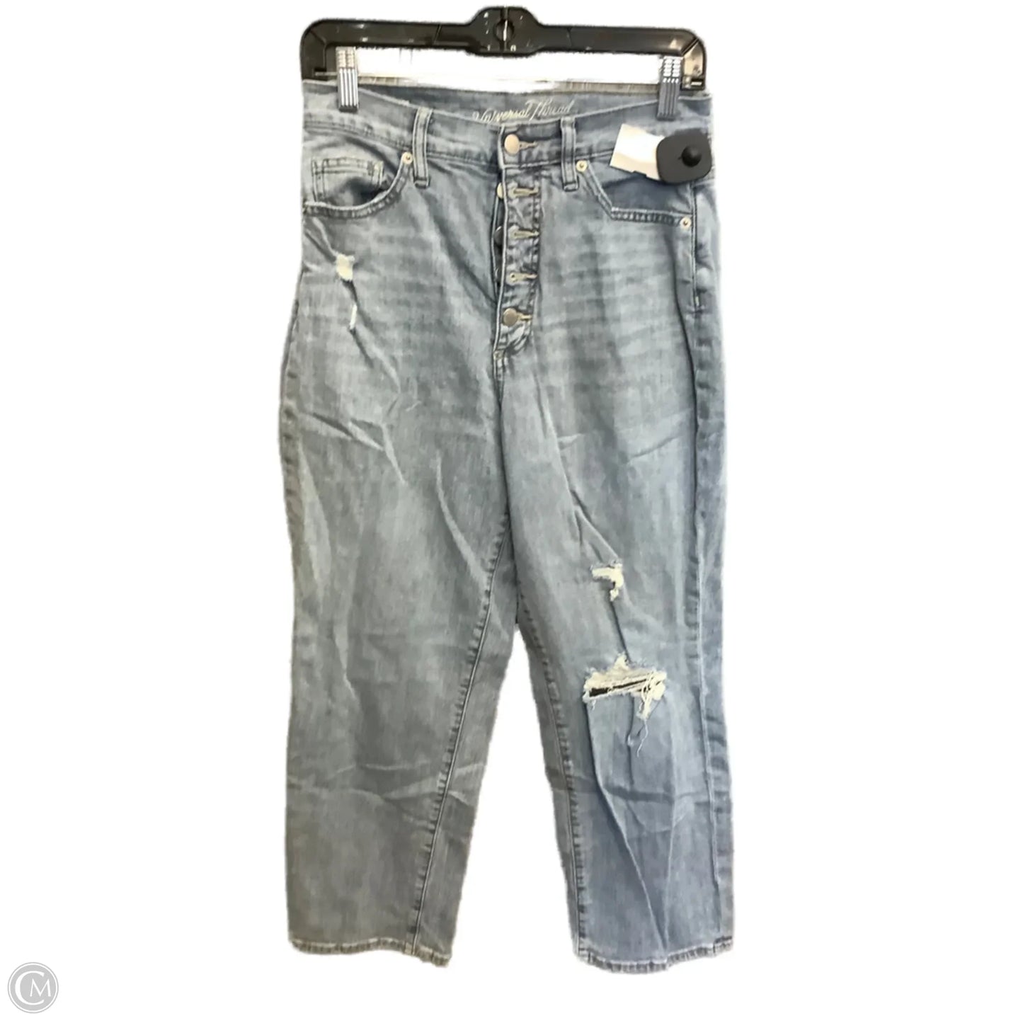 Jeans Straight By Universal Thread In Blue Denim, Size: 8