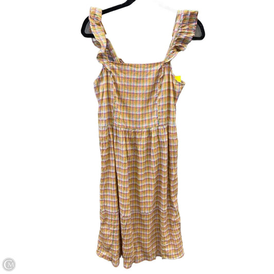 Dress Casual Midi By Loft In Orange, Size: M