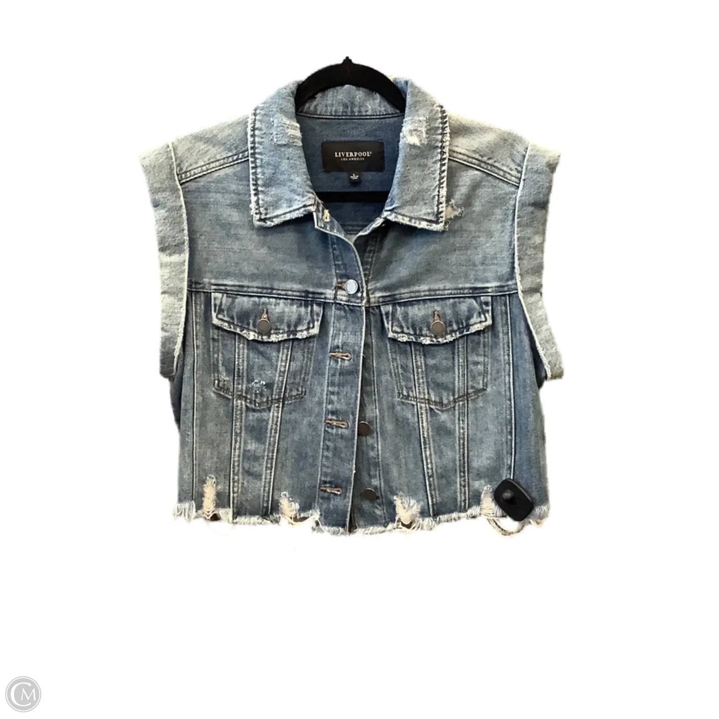 Vest Other By Liverpool In Blue Denim, Size: L