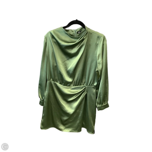 Dress Party Short By Zara In Green, Size: Xl