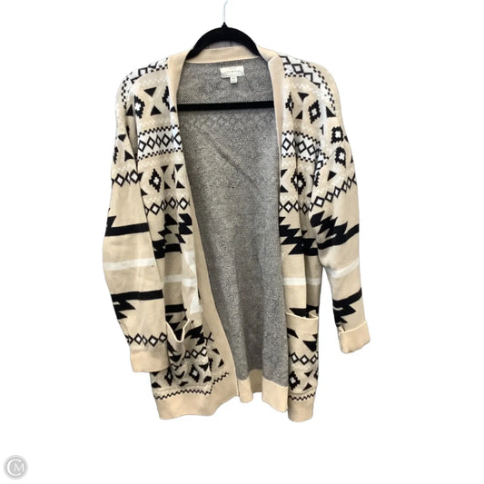 Sweater Cardigan By Lucky Brand In Beige, Size: M