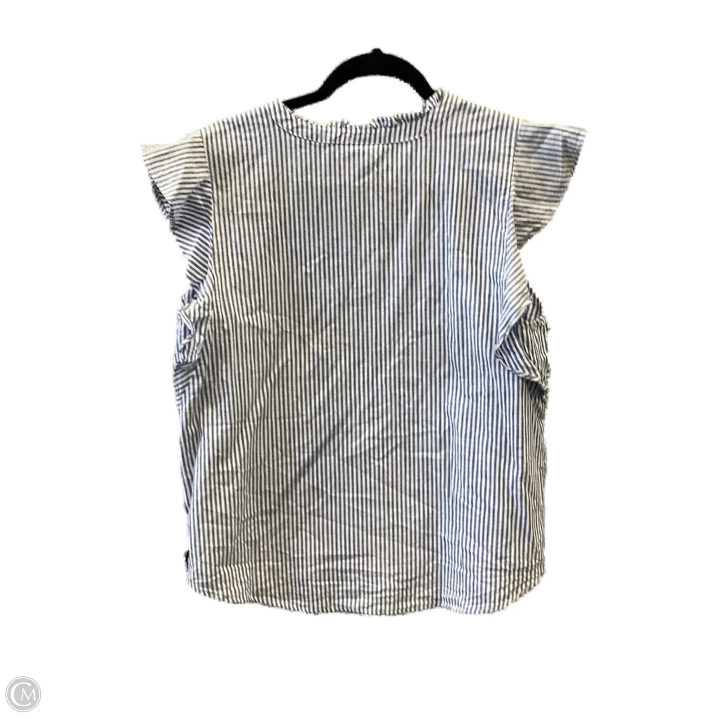 Top Short Sleeve By Liz Claiborne In Striped Pattern, Size: M