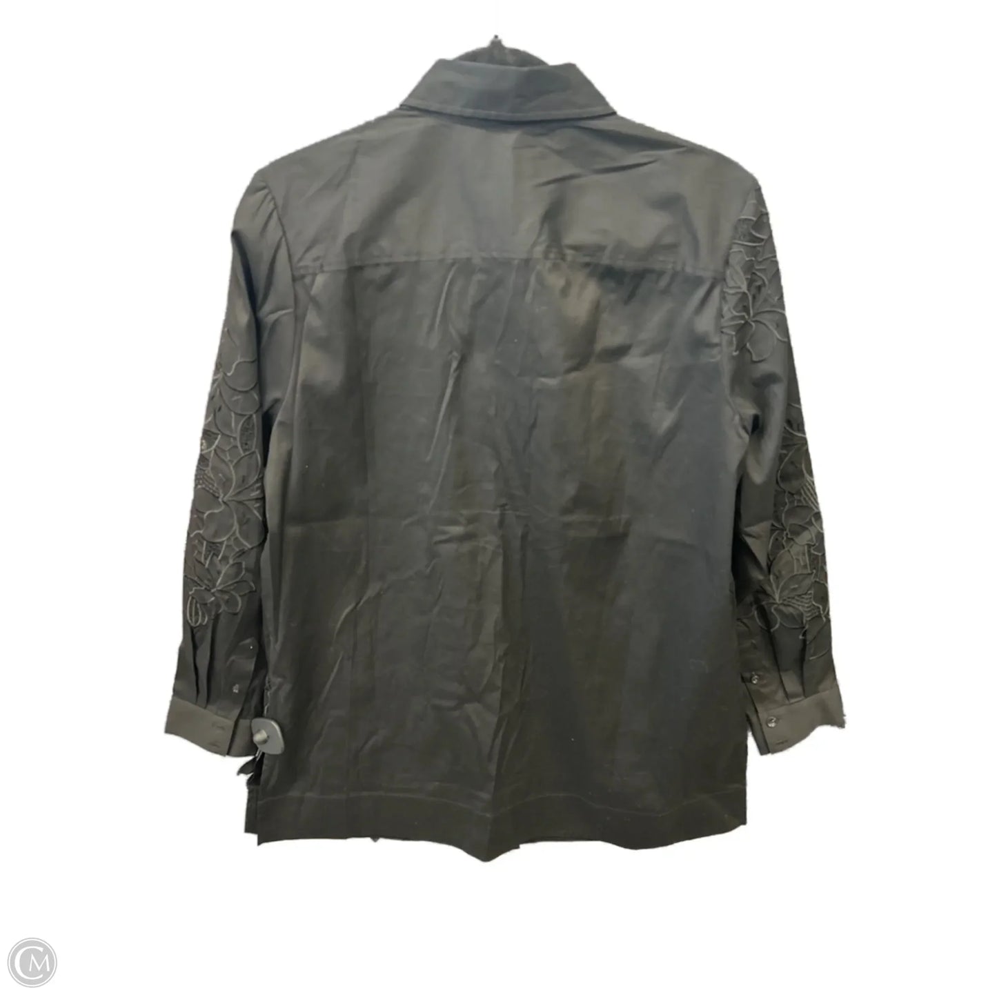 Top Long Sleeve By Chicos In Black, Size: M