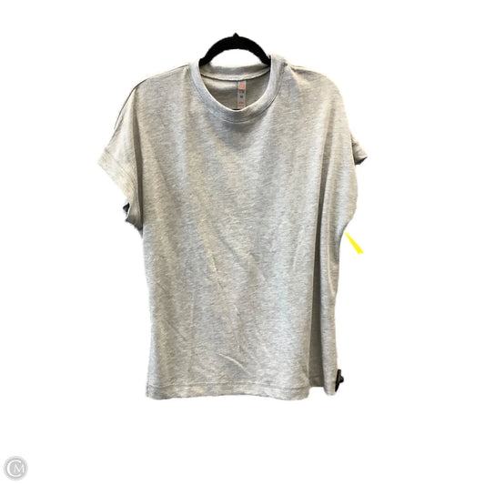 Top Short Sleeve By Mono B In Grey, Size: M